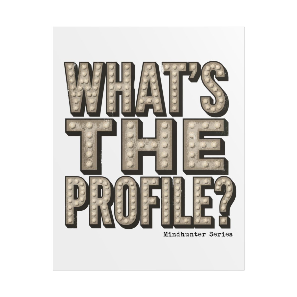 Mindhunter The Profile? Poster - alternate angle 1, merchandise